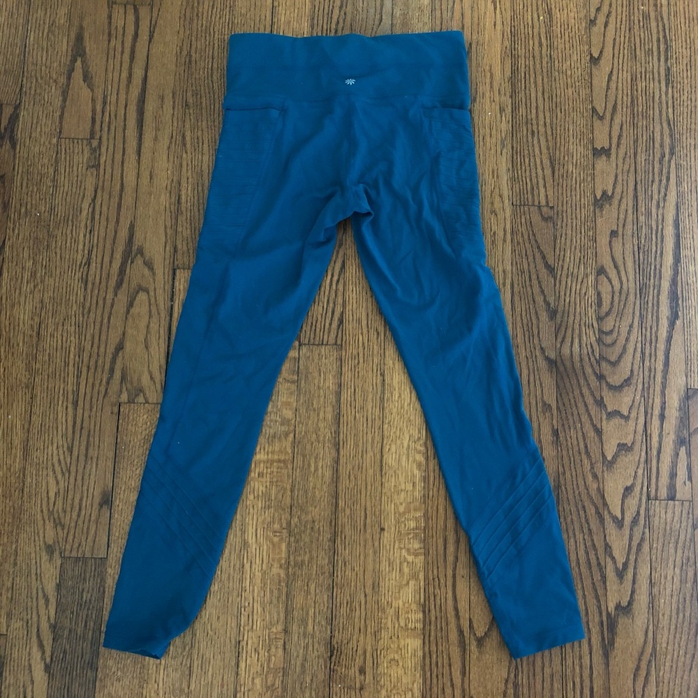 teal athleta leggings